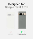 Google Pixel 7 Pro Case | Fusion Matte - Comparison showing Pixel 7 Pro is compatible while Pixel 7 is not.