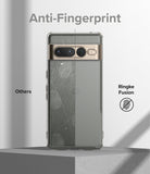 Google Pixel 7 Pro Case | Fusion Matte - Comparison showing a smudged phone case vs. a clean Ringke Fusion matte case.