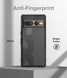 Google Pixel 7 Pro Case | Fusion Matte - Comparison showing a smudged phone case versus a clean Ringke Fusion case.