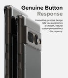 Google Pixel 7 Pro Case | Fusion Matte - Side view of a matte black phone case highlighting precise button cutouts.