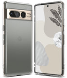 Google Pixel 7 Pro Case | Fusion Matte - Front and back views of a matte clear phone case on a Pixel 7 Pro.