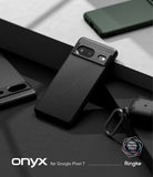 Google Pixel 7 Case | Onyx - Matte black textured phone case for Google Pixel 7 with a prominent horizontal camera bar.