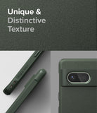 Google Pixel 7 Case | Onyx - Dark green phone case with a textured, matte finish and detailed views of the camera bar.