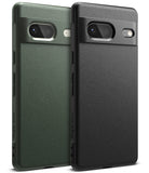 Google Pixel 7 Case | Onyx - Two textured Ringke Onyx cases for Google Pixel 7 in dark green and black side-by-side.
