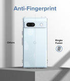 Google Pixel 7a Case | Fusion Matte - Comparison showing a scratched, smudged phone case versus a clean Ringke Fusion case.