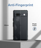Google Pixel 7a Case | Fusion Matte - Comparison showing a fingerprint-covered phone case versus a clean Ringke case.