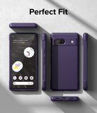 Google Pixel 7a Case | Onyx - Onyx purple phone case shown from multiple angles, including front, back, and side profiles.