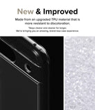 Google Pixel 8a Case | Fusion - Clear phone case corner with dot texture next to a pile of raw TPU plastic pellets.