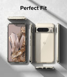 Google Pixel 8 Pro Case | Fusion - Clear phone case shown from multiple angles on a light gray background.