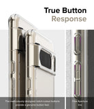 Google Pixel 8 Pro Case | Fusion Matte - Close-up of phone case buttons showing precise cutouts for tactile response.