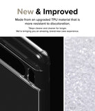 Google Pixel 8 Pro Case | Fusion Matte - Clear phone case corner with dot texture next to raw TPU material pellets.
