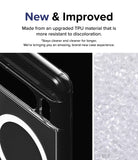Google Pixel 8 Pro Case | Fusion Magnetic Matte - Close-up of clear phone case corner and raw TPU material pellets.