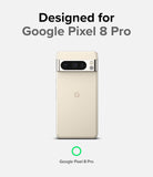 Google Pixel 8 Pro Case | Onyx - Beige Google Pixel 8 Pro phone shown from the back with a horizontal camera bar.