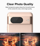 Google Pixel 8 | Camera Protector Glass [3 Pack] - Google Pixel 8 | Camera Protector Glass - Comparison showing clear photo quality with Ringke glass versus others.