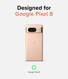 Google Pixel 8 Case | Fusion Matte - Rose gold Google Pixel 8 phone with a camera bar, centered against a white background.