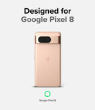 Google Pixel 8 Case | Onyx - Rose gold Google Pixel 8 phone viewed from the back against a light gray background.