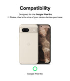 Google Pixel 8a Camera Lens Protector | Glass (3 Pack) - Google Pixel 8a Camera Lens Protector - Compatibility graphic showing a beige Google Pixel 8a phone.