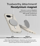 Google Pixel 9a Case | Fusion Magnetic - Comparison showing a magnetic disc attached to a phone case versus falling off.