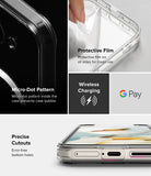 Google Pixel 9a Case | Fusion Magnetic - Features showing micro-dot pattern, protective film, wireless charging, and precise cutouts.
