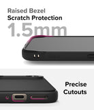 Google Pixel 9 Pro Case | Onyx - Close-up of phone case showing 1.5mm raised bezel for screen protection and precise port cutouts.