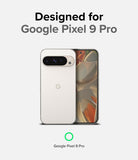 Google Pixel 9 Pro Case | Onyx Magnetic - A white Google Pixel 9 Pro phone shown from front and back views.
