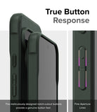Google Pixel 9 Pro Case | Onyx Magnetic - Close-up of phone case buttons with notch-cutouts for tactile response.