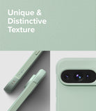 Google Pixel 9 Pro Case | Onyx - Sage green phone case with textured sides and camera cutout, highlighting matte finish.