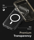 Google Pixel 9 Pro XL Case | Fusion Magnetic - Comparison of a yellowed old phone case and a clear new magnetic case.