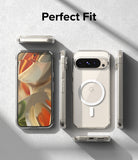 Google Pixel 9 Pro XL Case | Fusion Magnetic - Clear phone case shown from multiple angles with a magnetic ring.