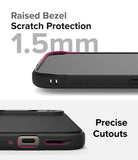 Google Pixel 9 Case | Onyx - Close-up of phone case showing 1.5mm raised bezel for screen protection and precise port cutouts.