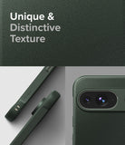 Google Pixel 9 Case | Onyx - Dark green phone case with a textured surface, showing side grip details and camera cutout.