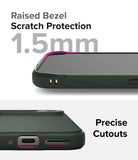 Google Pixel 9 Case | Onyx - Close-up of phone case showing 1.5mm raised bezel for screen protection and precise port cutouts.
