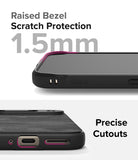 Google Pixel 9 Case | Onyx - Close-up of phone case showing 1.5mm raised bezel for screen protection and precise port cutouts.