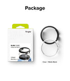 Google Pixel Watch 2 | Slim (2P) - Clear/Matte Black - Ringke 2-pack slim cases in clear and matte black for Pixel Watch 2.