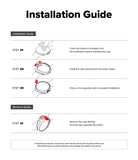 Pixel Watch 5 / 4 41mm | Slim (2P) - An installation and removal guide diagram for a smartwatch case, showing step-by-step instructions with line drawings and text on a white background.