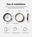 Google Pixel Watch 41mm | Bezel Styling - Dimensions, weight, and three-step installation guide for a watch bezel.