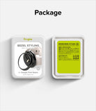 Google Pixel Watch 41mm | Bezel Styling - Front and back view of Ringke bezel styling packaging for Google Pixel Watch.