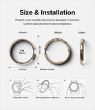 Google Pixel Watch 41mm | Bezel Styling - Diagram showing dimensions, weight, and three-step installation for a watch bezel.