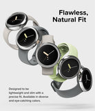 Google Pixel Watch 41mm | Premium Bezel Styling - Five Google Pixel Watches with textured bezels in various colors.