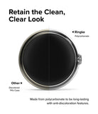 Google Pixel Watch Case | Slim - Comparison showing clear Ringke polycarbonate vs. discolored TPU watch case.