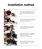 Qi2 Peltier Magnetic Car Charger Mount - Five-step visual guide showing how to assemble and install the charger on a vent.