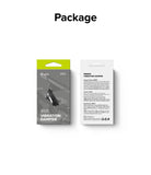 Quick & Go | Bike Mount Vibration Damper Add-on - Front and back view of the Ringke vibration damper product packaging.