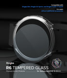 Galaxy Watch 5/4 44mm Screen Protector | Glass - R6 - Tempered glass screen protector applied to a Galaxy Watch.