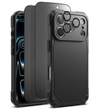[Bundle] iPhone 17 Pro Max | Rugged Gear Magnetic - Black rugged phone case with screen protector and lens covers.