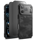 [Bundle] iPhone 17 Pro | Rugged Gear Magnetic - iPhone 17 Pro | Rugged Gear Magnetic - iPhone 17 Pro with a black rugged camo case and screen protector layers.