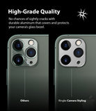 iPhone 11 Pro / Pro Max | Camera Styling - Comparison of a cracked iPhone camera lens versus one protected by a Ringke aluminum cover.