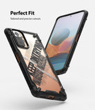 Redmi Note 10 Pro / 10 Pro Max Case | Fusion-X Design - Redmi Note 10 Pro / 10 Pro Max Case - Fusion-X protective phone case with black frame and clear back on a smartphone.