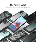 Redmi Note 10 / 10s Case | Fusion-X - Multiple Redmi Note 10 phones in various Fusion-X cases with clear and camo designs.