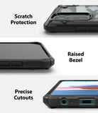 Redmi Note 10 / 10s Case | Fusion-X - Close-up views showing camera protection, raised screen bezels, and precise port cutouts.