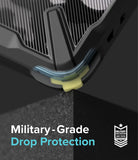 Redmi Note 11 Pro Plus Case | Fusion-X Plus - Close-up of a phone case corner absorbing impact with military-grade protection.